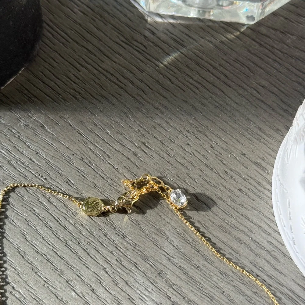 Swarovski Idyllia Y Pendant Mixed Cuts Green Multicolor Slider Necklace - Picture 6 of 12